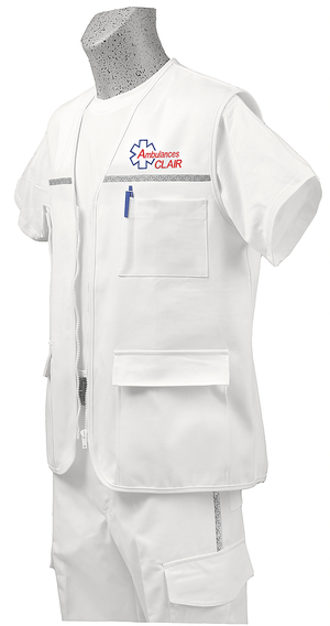 GILET D'AMBULANCE BLANC